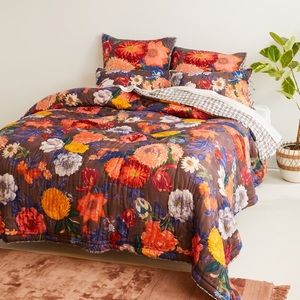 Anthropologie Agneta Flower Quilt